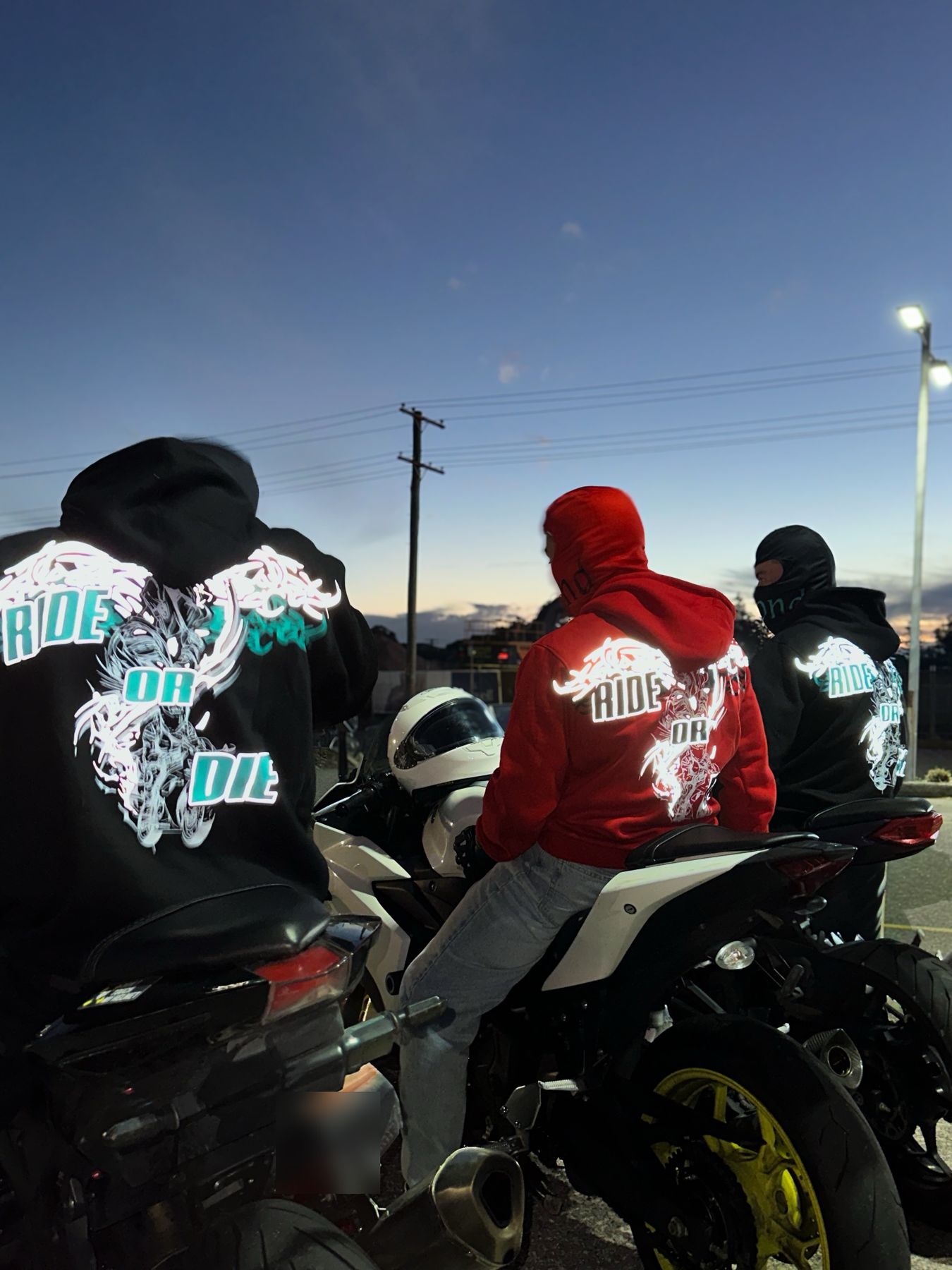 Beyond rider wearing a BalaBiker hoodie