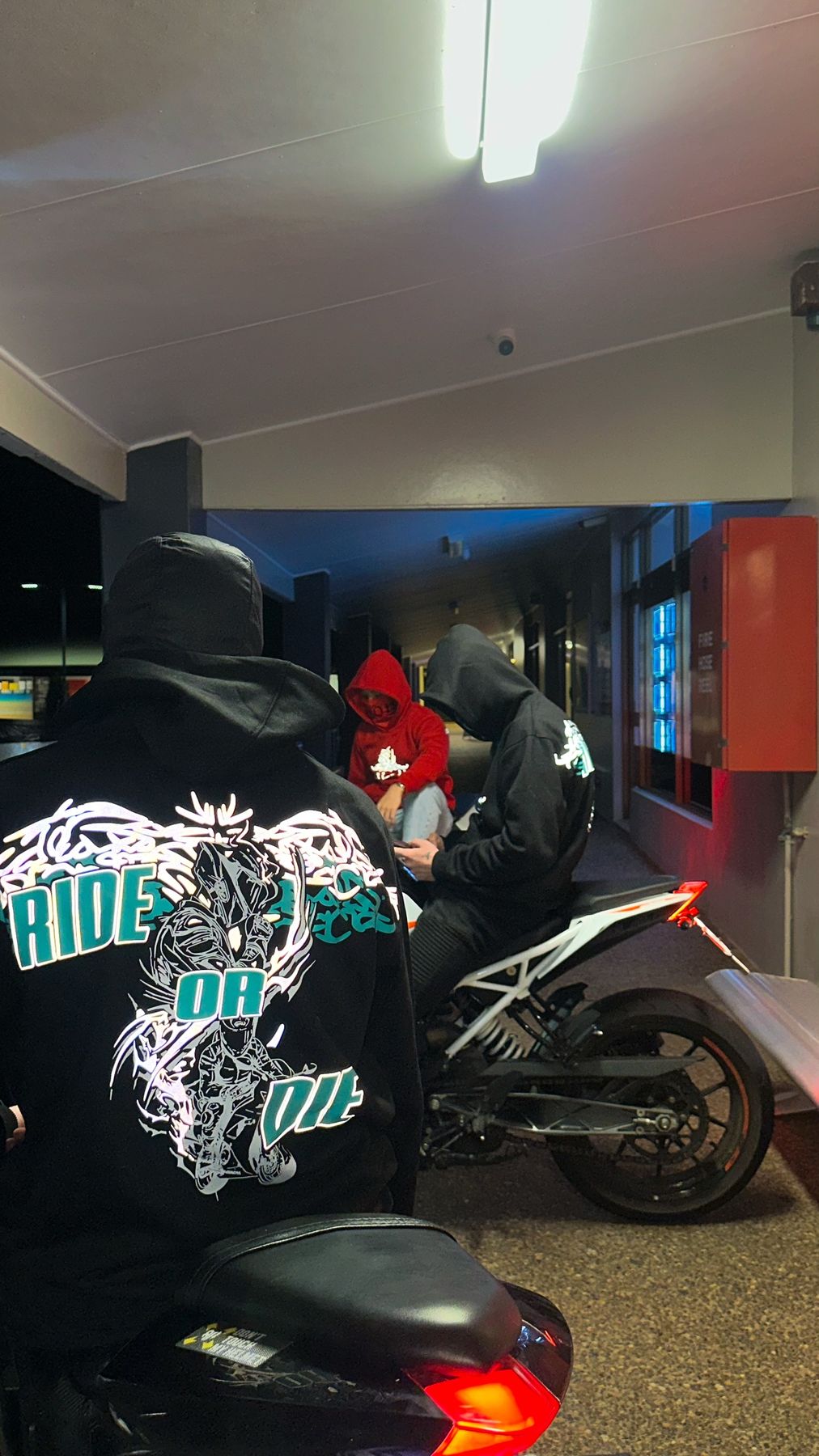 Beyond rider wearing a BalaBiker hoodie