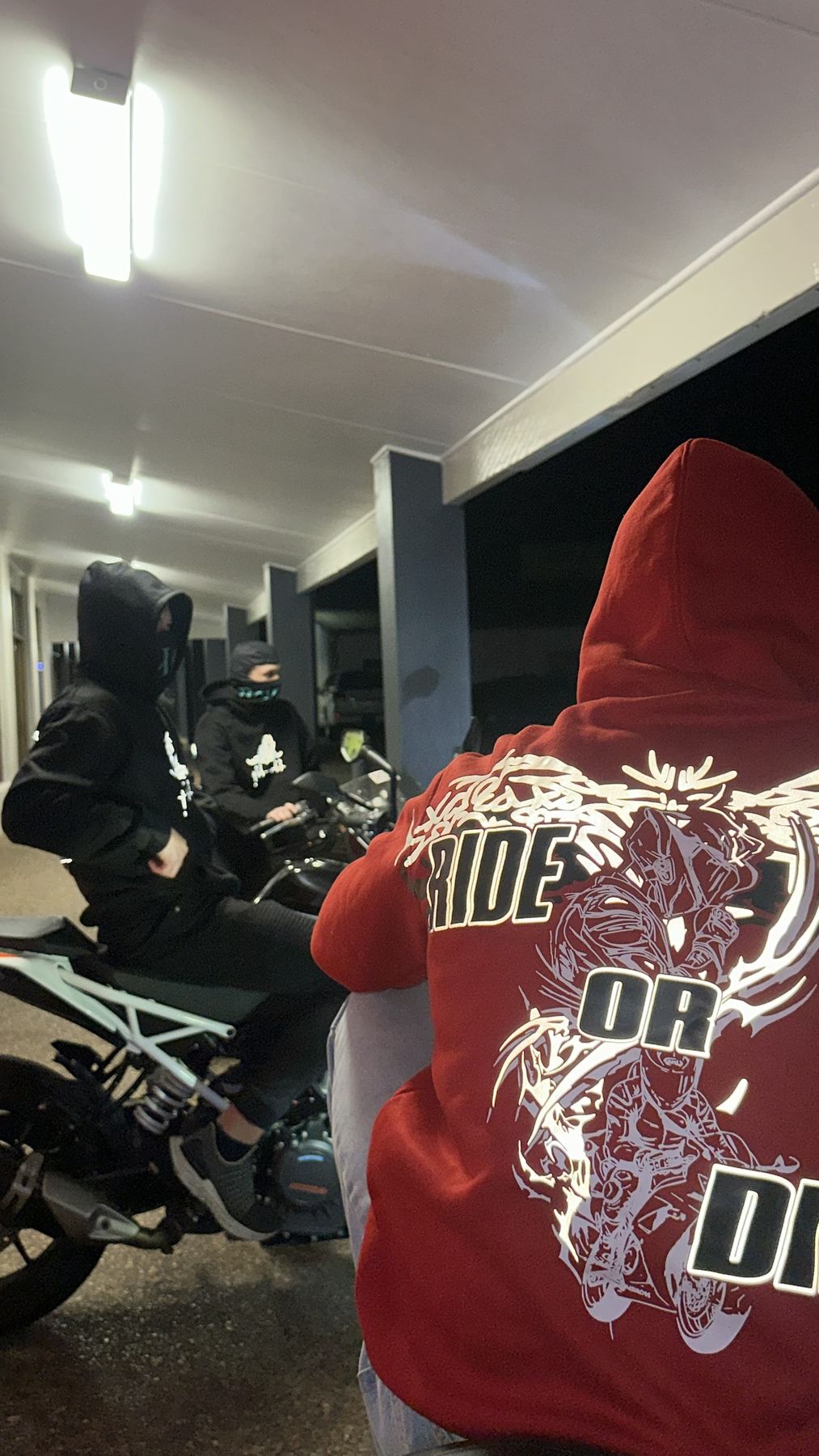 Beyond rider wearing a BalaBiker hoodie
