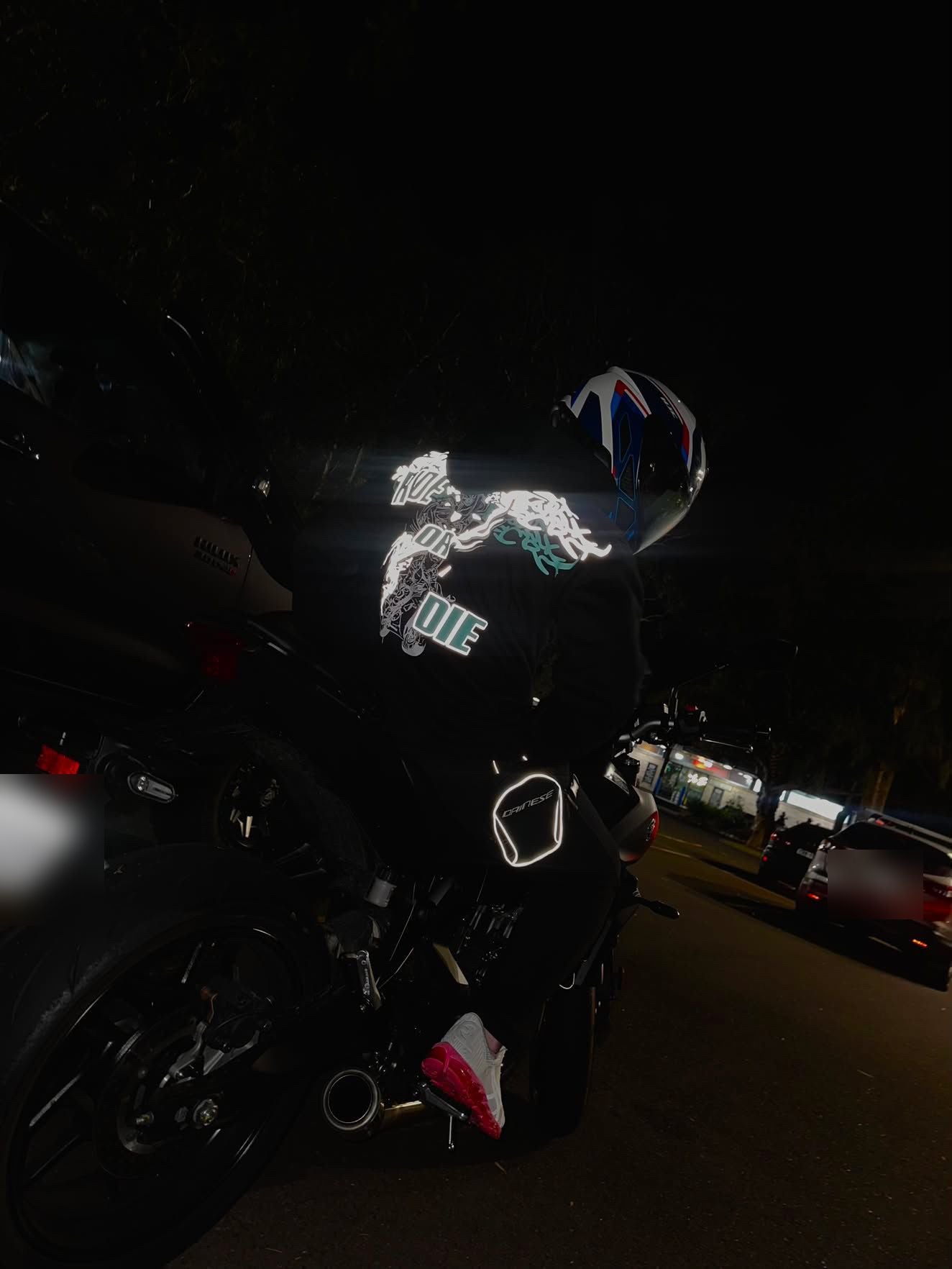 Beyond rider wearing a BalaBiker hoodie